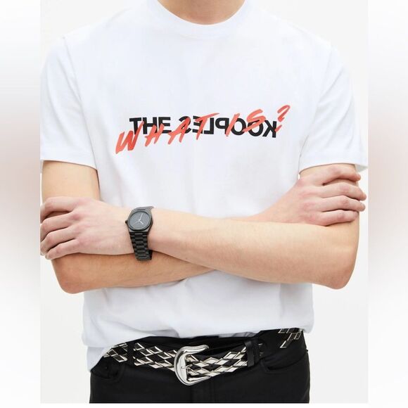 The Kooples Logo print tee shirt NWT XL - Picture 2 of 10